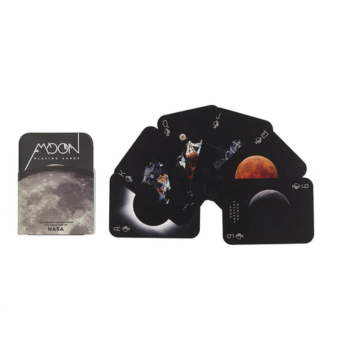 Moon Playing Cards, full colour, in tin