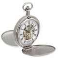 Chrome Twin Lid Pocket Watch