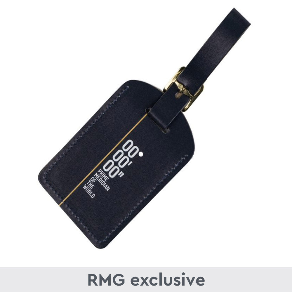 Prime Meridian Recycled Leather Luggage Tag - 