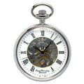 Chrome Skeleton Pocket Watch