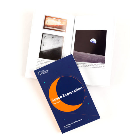 Cover and pages from Royal Observatory Greenwich Illuminates: Space Exploration.