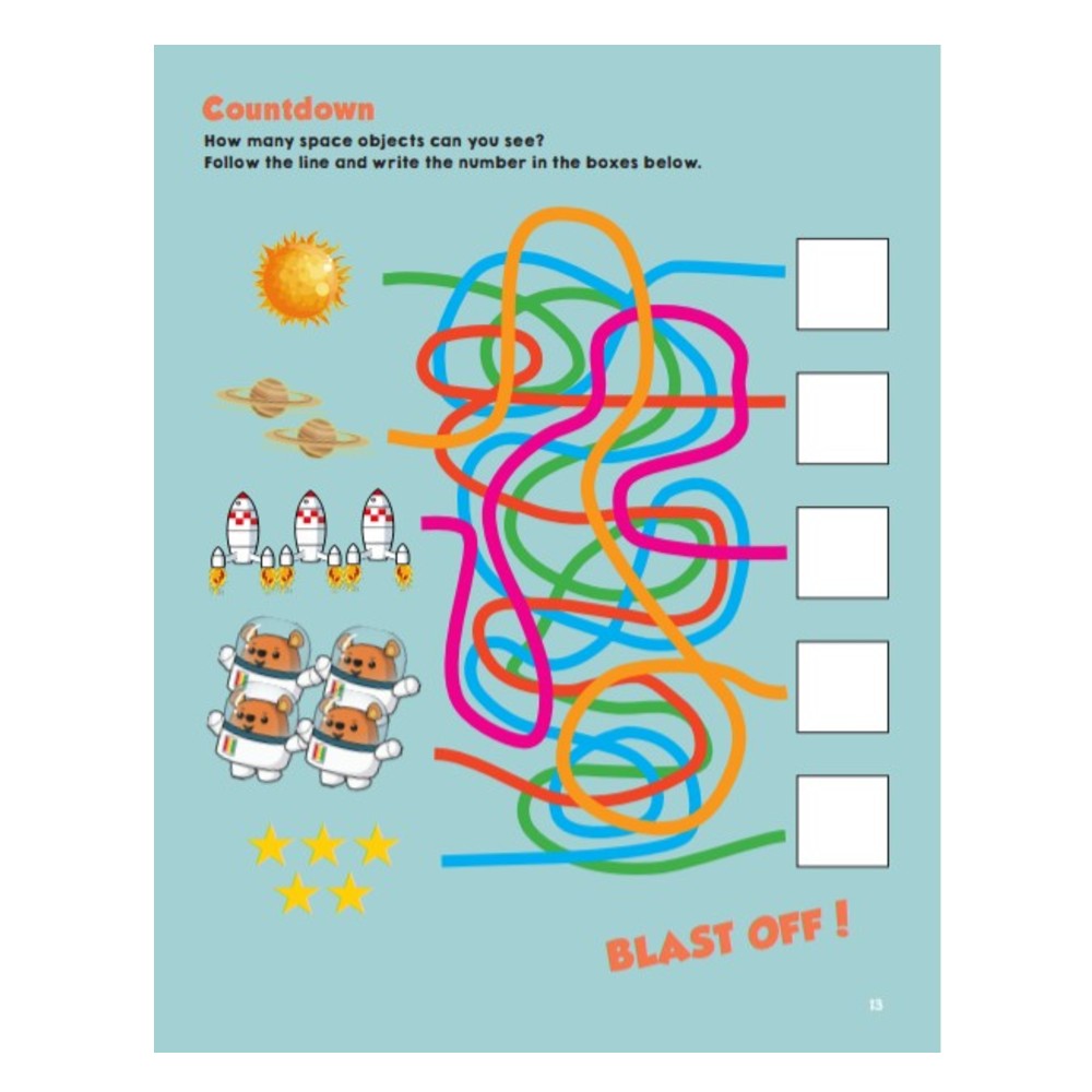 Ted's Space Adventures Sticker Activity Book - 