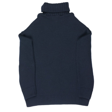 The back of the navy submariner sweater.