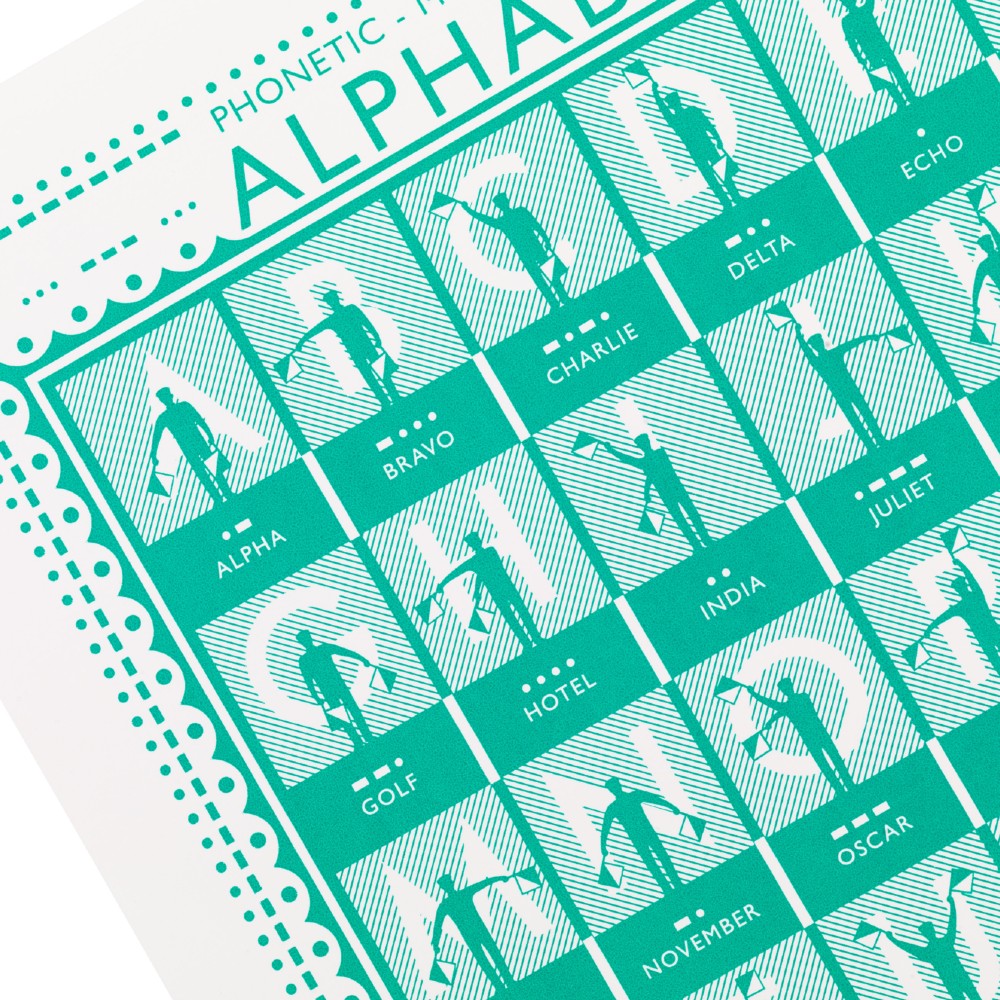 Semaphore Alphabet Print - 