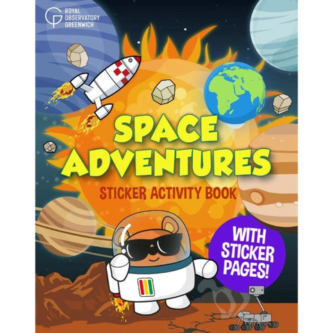 Cover of Space Adventures Sticker Activity Book.