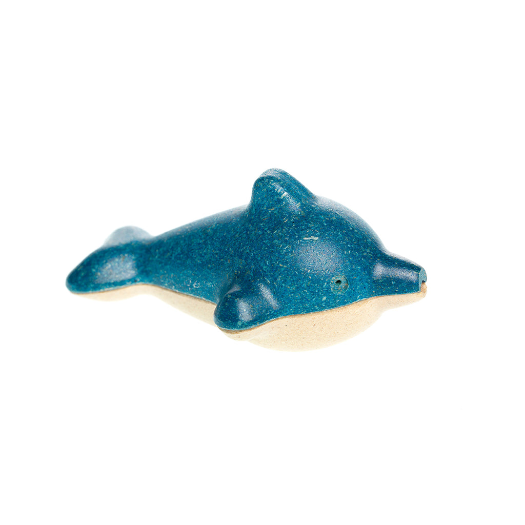 Wooden Dolphin with Whistle