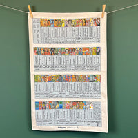 Art Chart Tea Towel