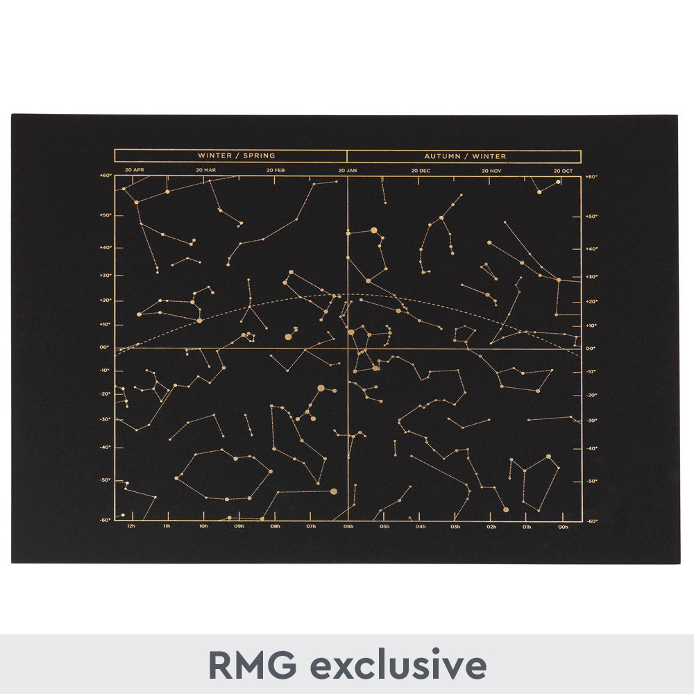 Constellations of the Night Sky A3 Print - 