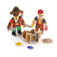 Plastic-Free Pirate Island Build and Play Set 