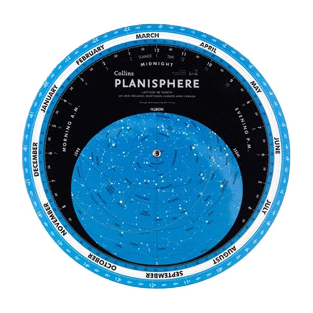 Collins Planisphere: Latitude 50°N – for use in the UK and Ireland, Northern Europe and Canada - 