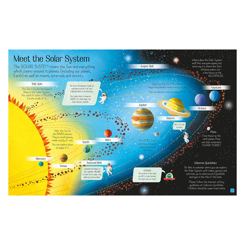 Illustrated pages from See Inside the Solar System.