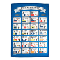 Semaphore Alphabet Tea Towel