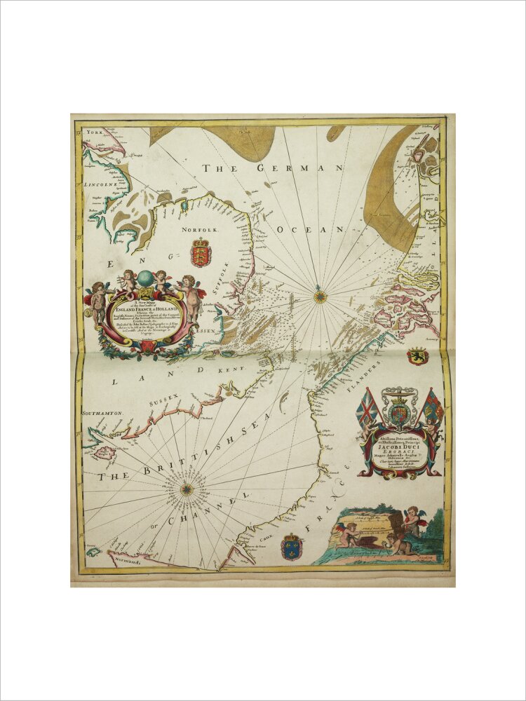 A New Mappe of the Sea Coasts of England, France and Holland