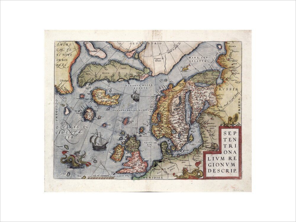 Map of Europe by Ortelius