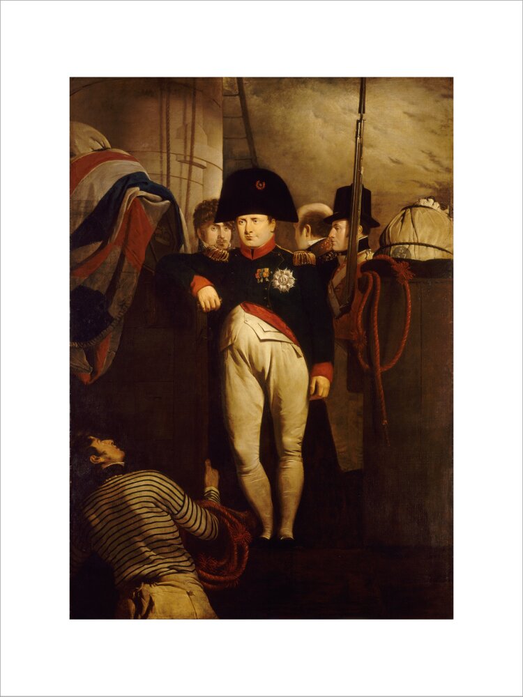 Napoleon Bonaparte on board the 'Bellerophon' in Plymouth Sound