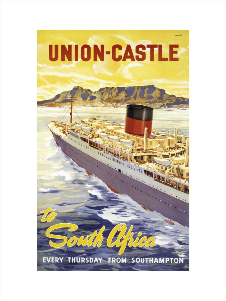 Union-Castle Line Poster South Africa