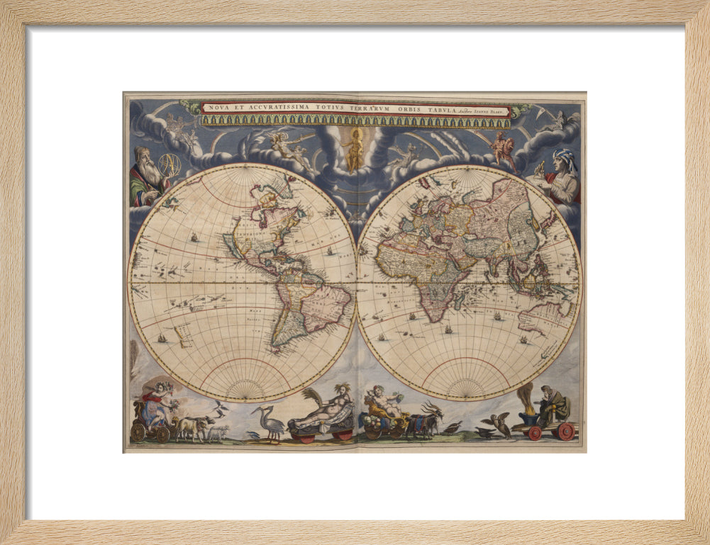 World Map from the Blaeu Atlas – Royal Museums Greenwich Shop