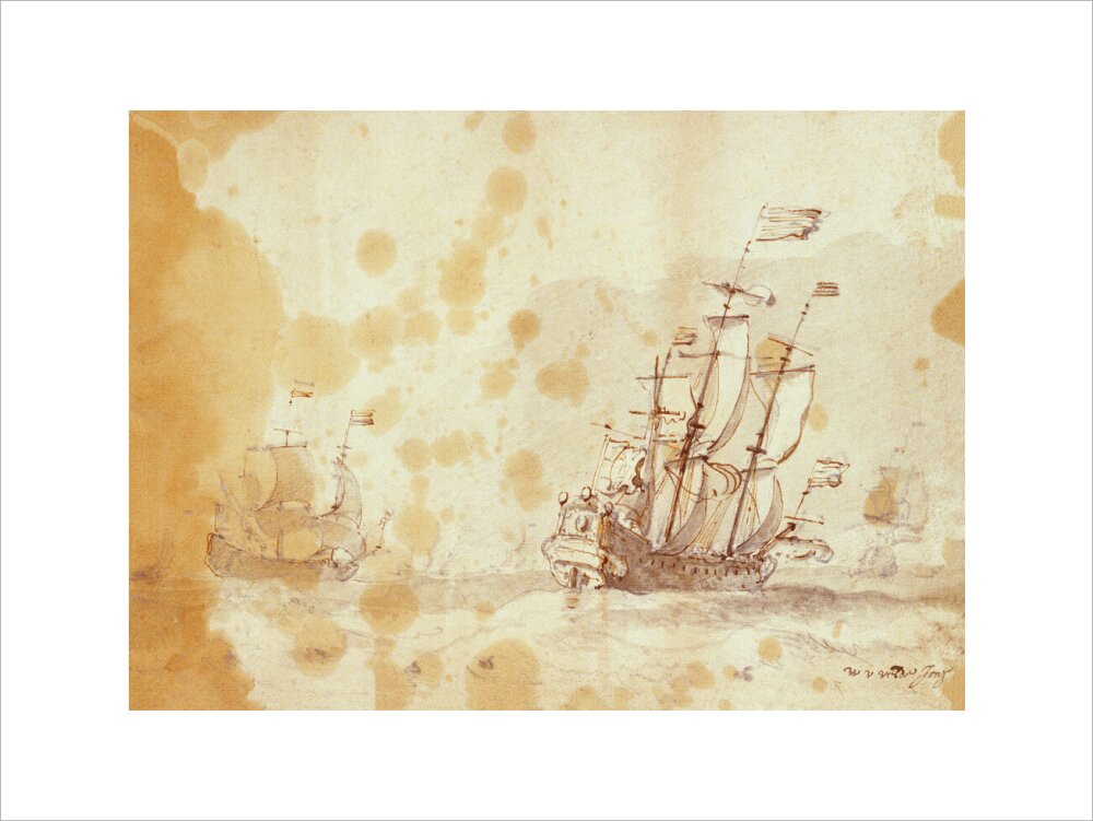 A Dutch flagship in a fresh wind (Custom Print)