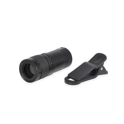 Smartphone telescope attachment and clip.