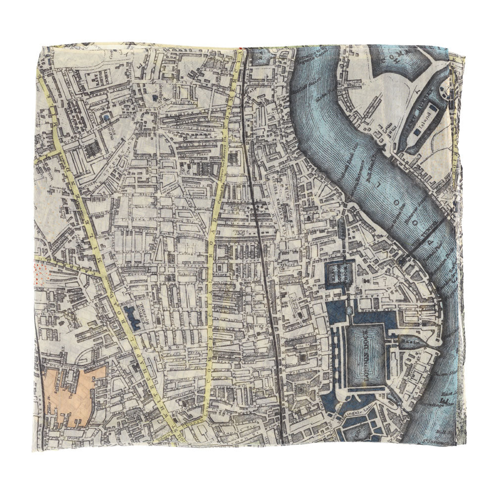 Vintage London Map Scarf - 