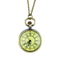 Vintage Style Pendant Fob Watch Necklace