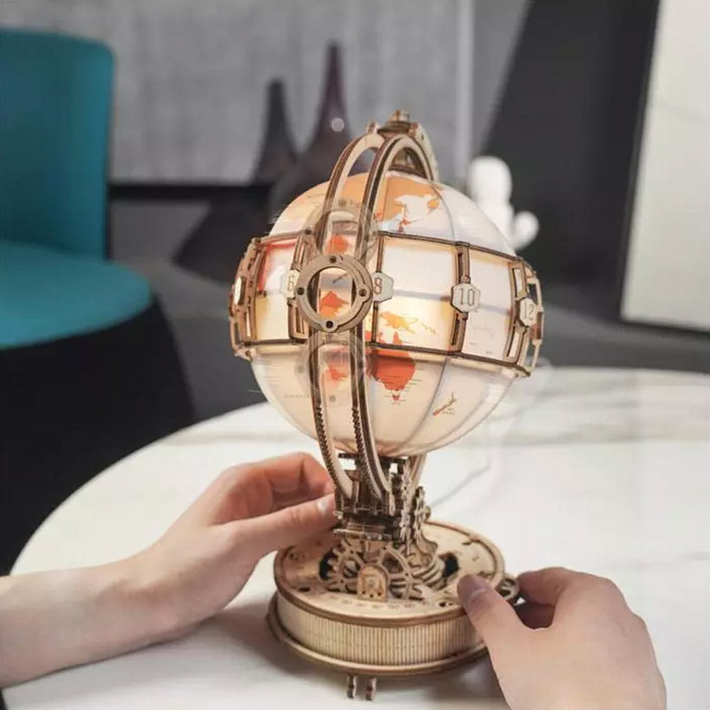 Luminous Globe Wooden Build Kit - 
