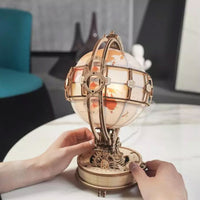 Luminous Globe Wooden Build Kit
