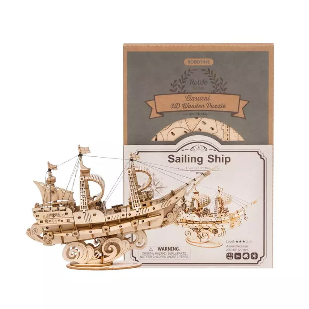 Sailing Ship Wooden Build Kit - 