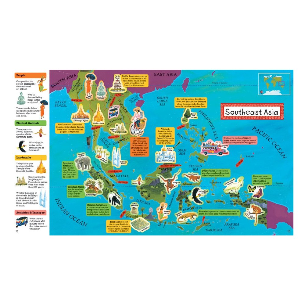 Discover World Atlas Sticker Book | Royal Museums Greenwich Shop
