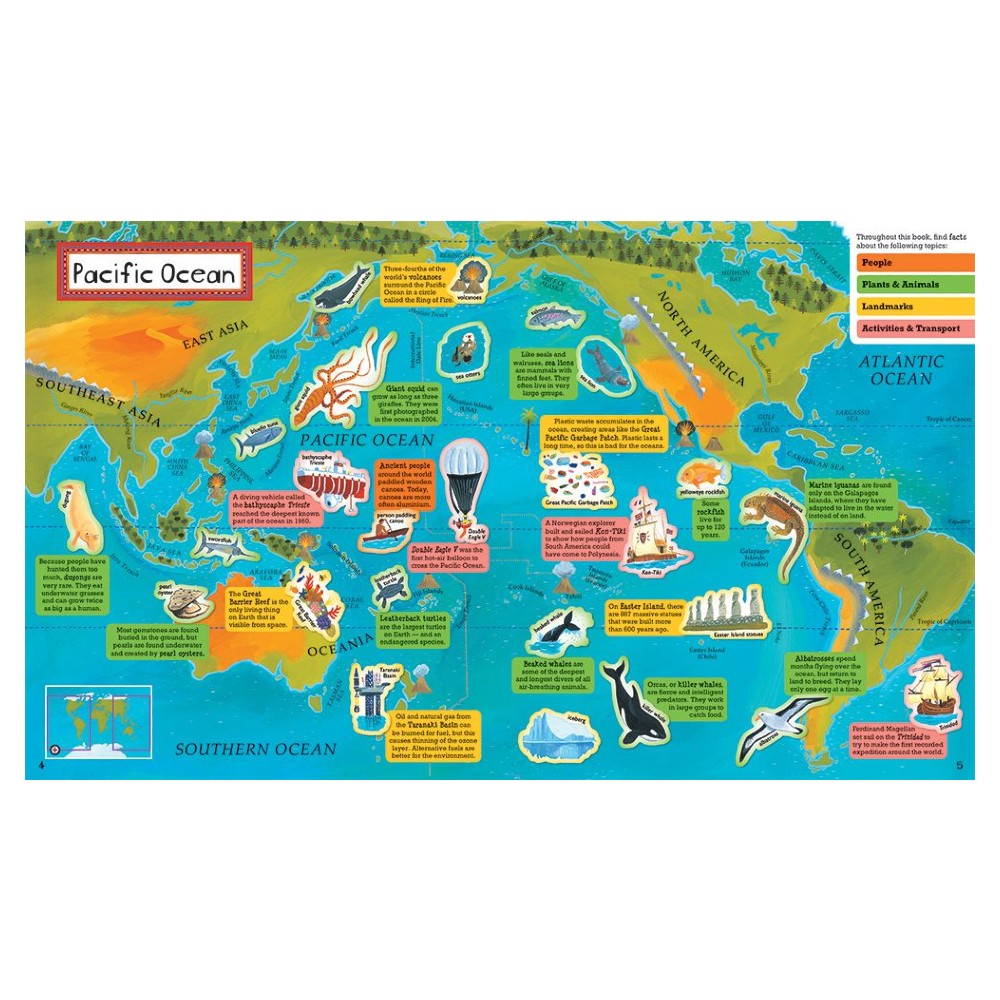 World Atlas Sticker Book - 