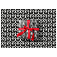 Wrapping Paper and Gift Tag Set skull and crossbones